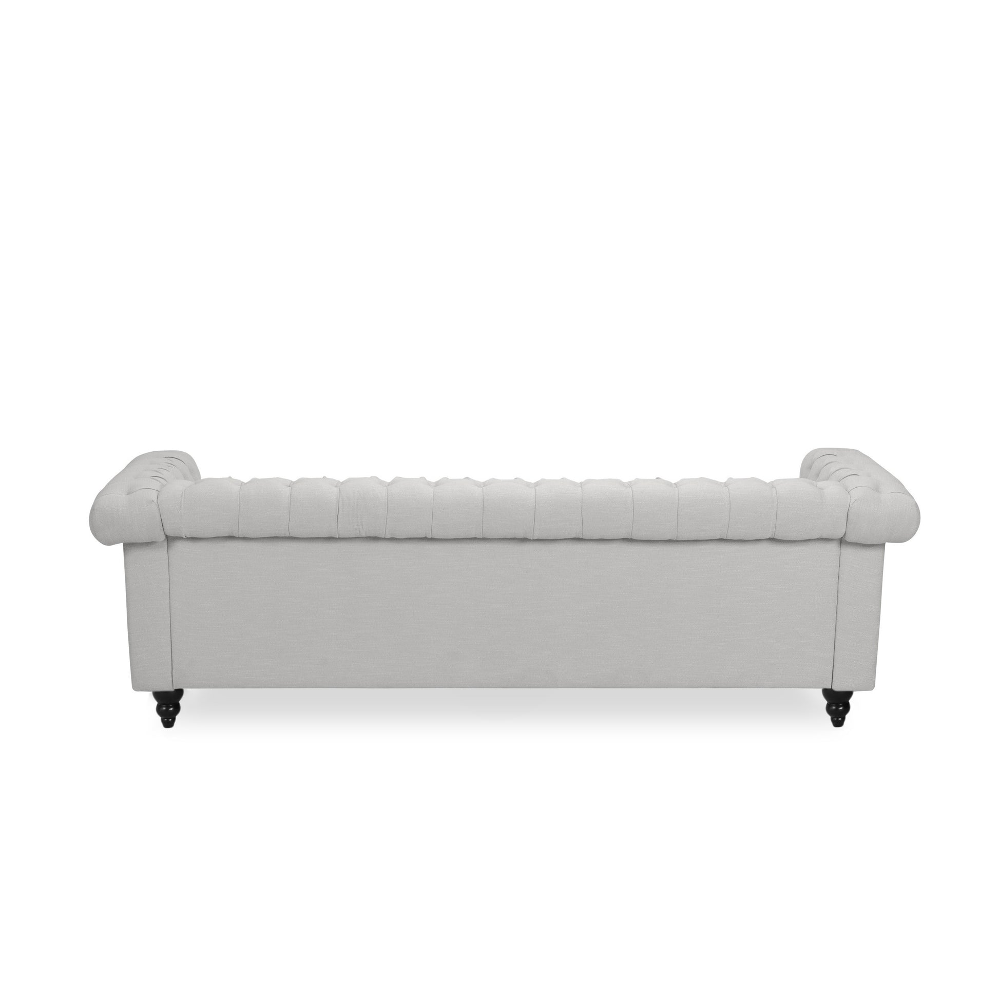 Sofa 3 Seater Grey Fabric