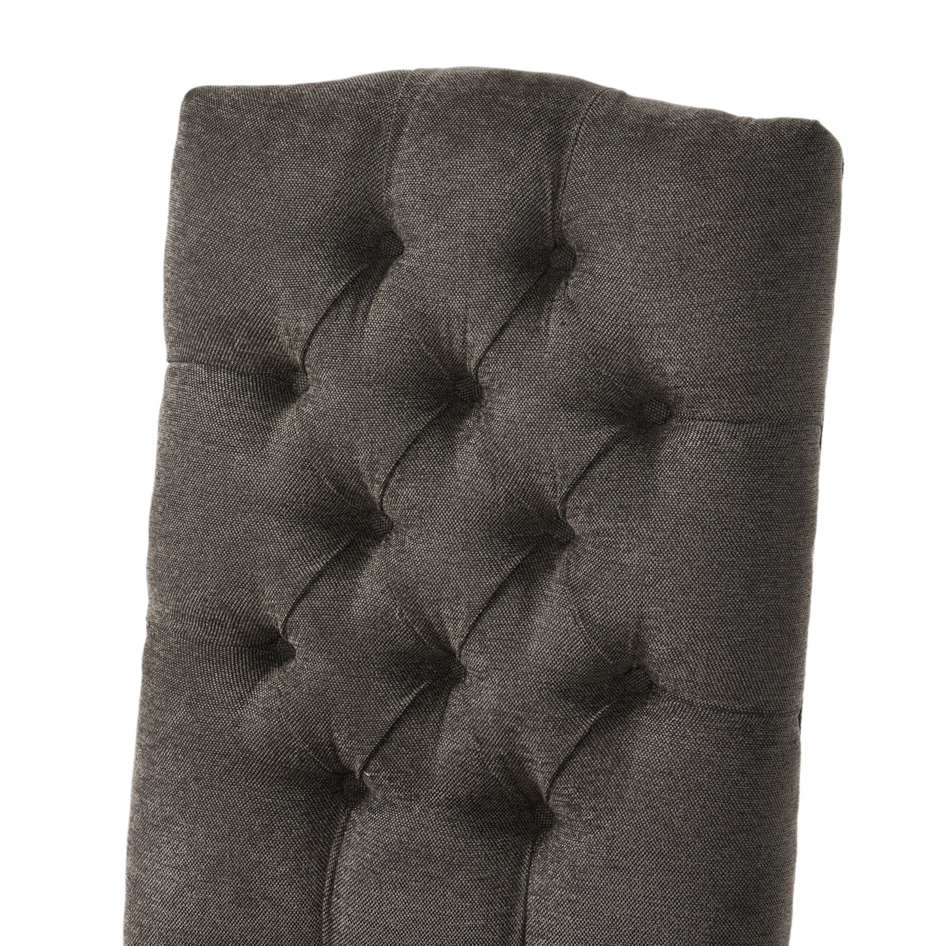 Harriet Kd Tufted Dining Dark Grey Fabric