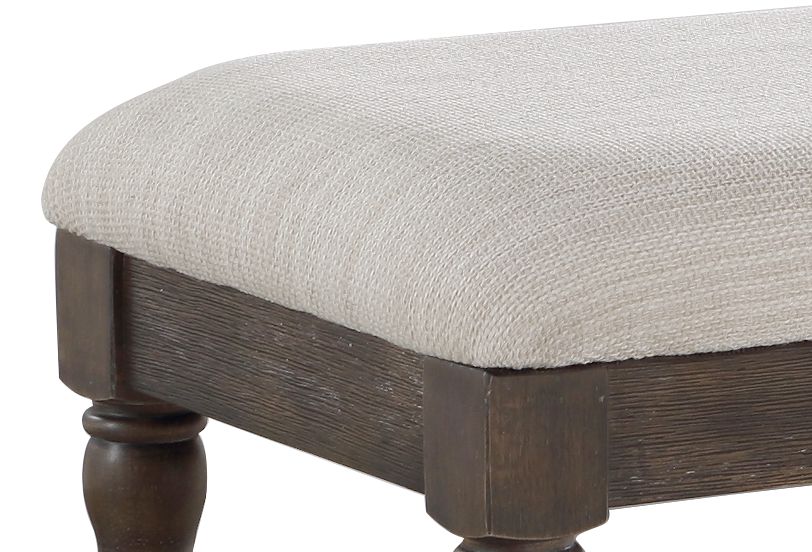 Hutchins Dining Bench Dark Brown Dark Brown Wood