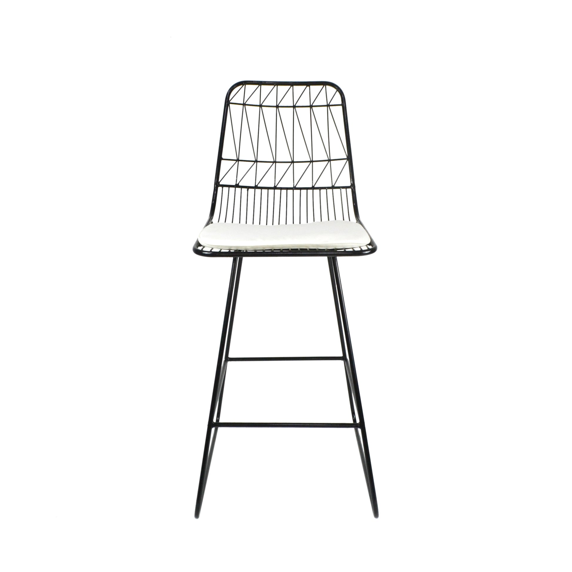 Niez Counter Stool Black Ivory Iron
