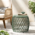Alamera 19.75 Side Table Green Iron