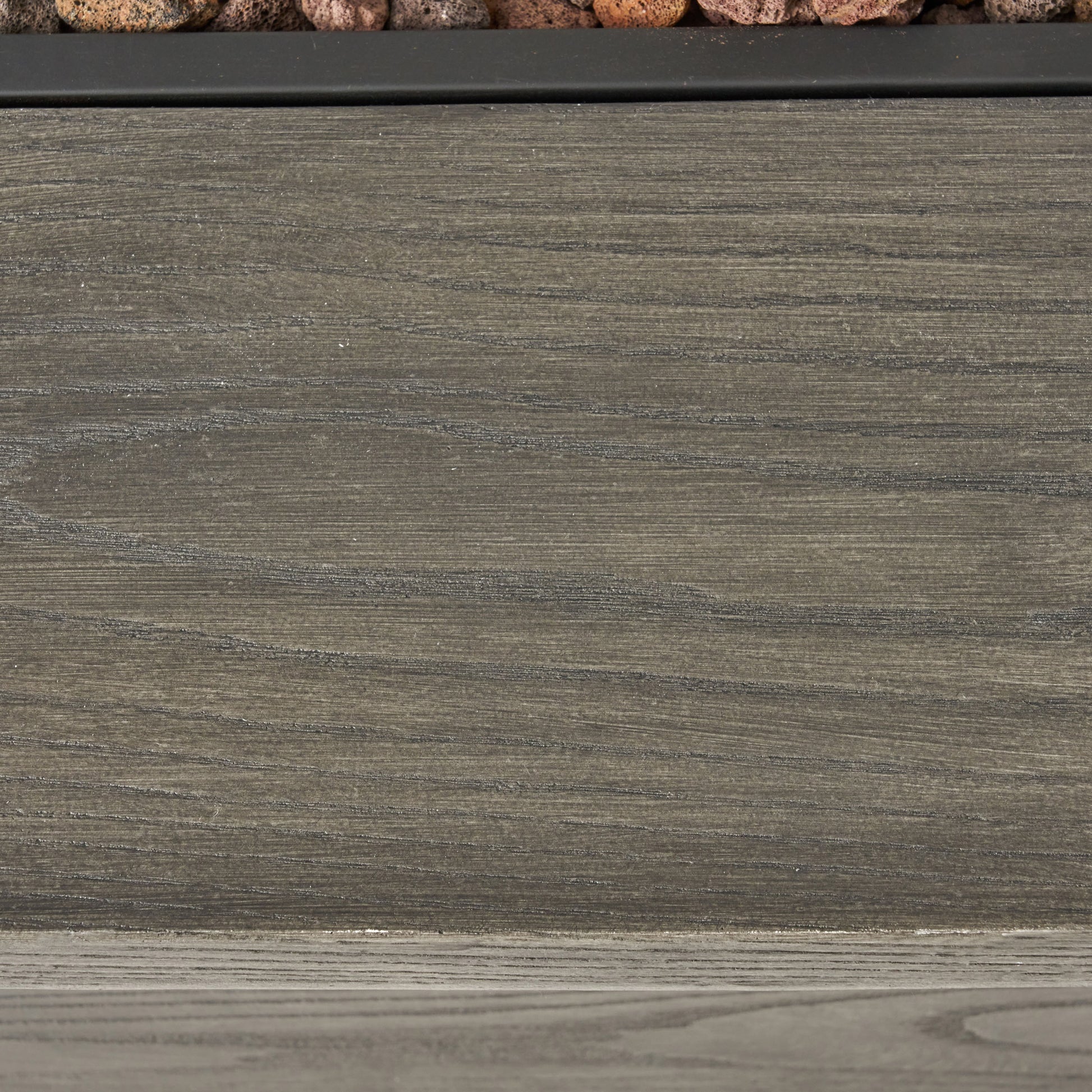 56" Outdoor 50,000 Btu Rectangular Mgo Concrete Propane Fire Pit, Grey Wood Pattern Tank Cover Not Included Gray Magnesium Oxide