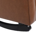Rocking Chair Light Brown Pu