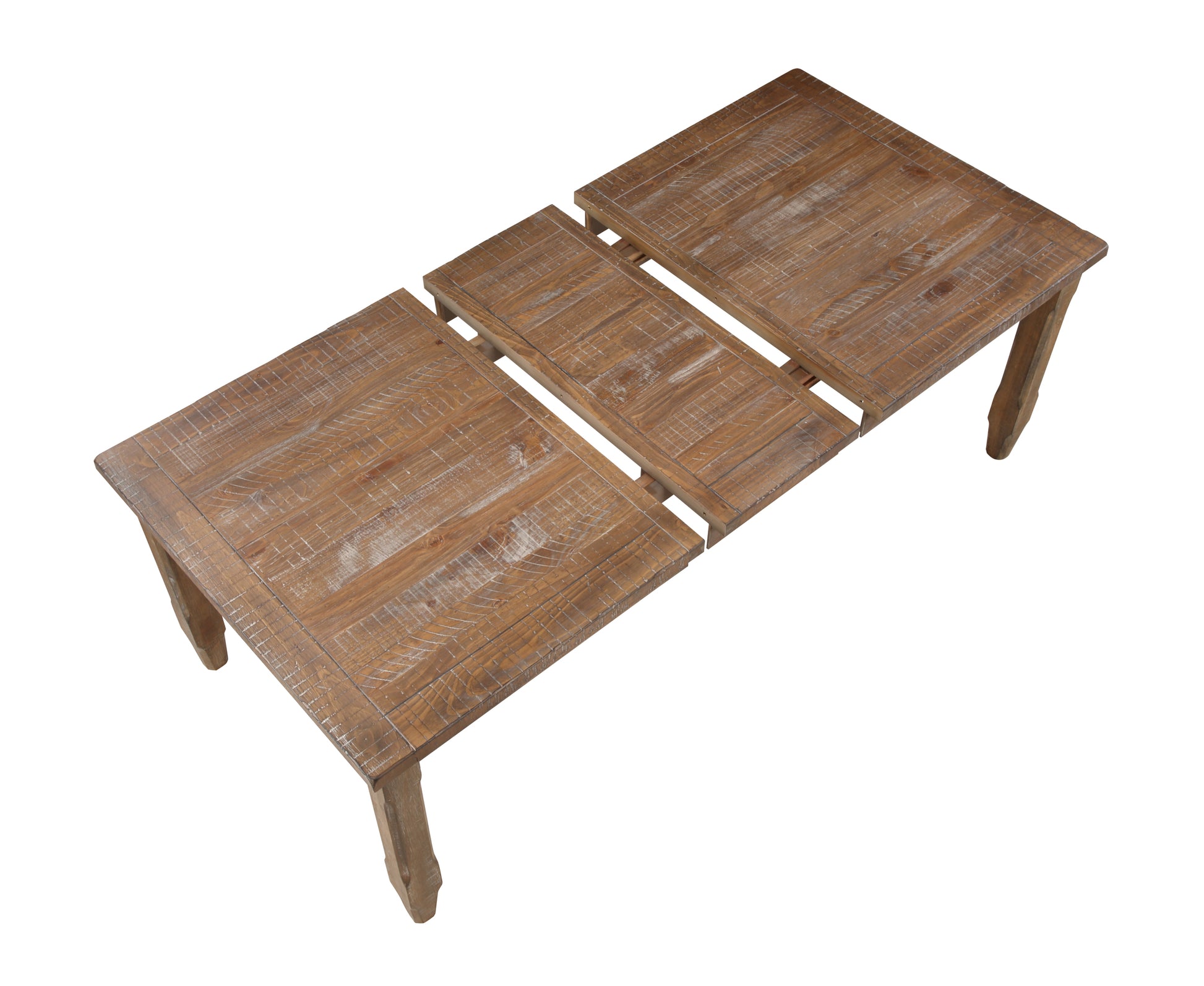 Riverdale Dining Table Driftwood Dark Brown Wood