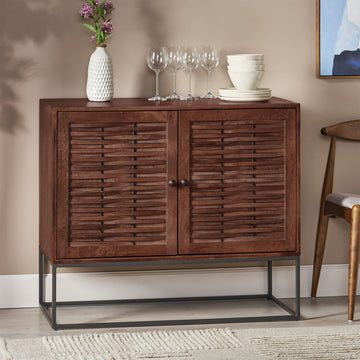 Punjab Buffet 2 Door - Rustic Brown Wood