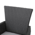 Malta Dining Chair Set Of 2 Grey Wicker