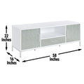 Mirage Tv Cabinet White White 70 79 Inches Wood