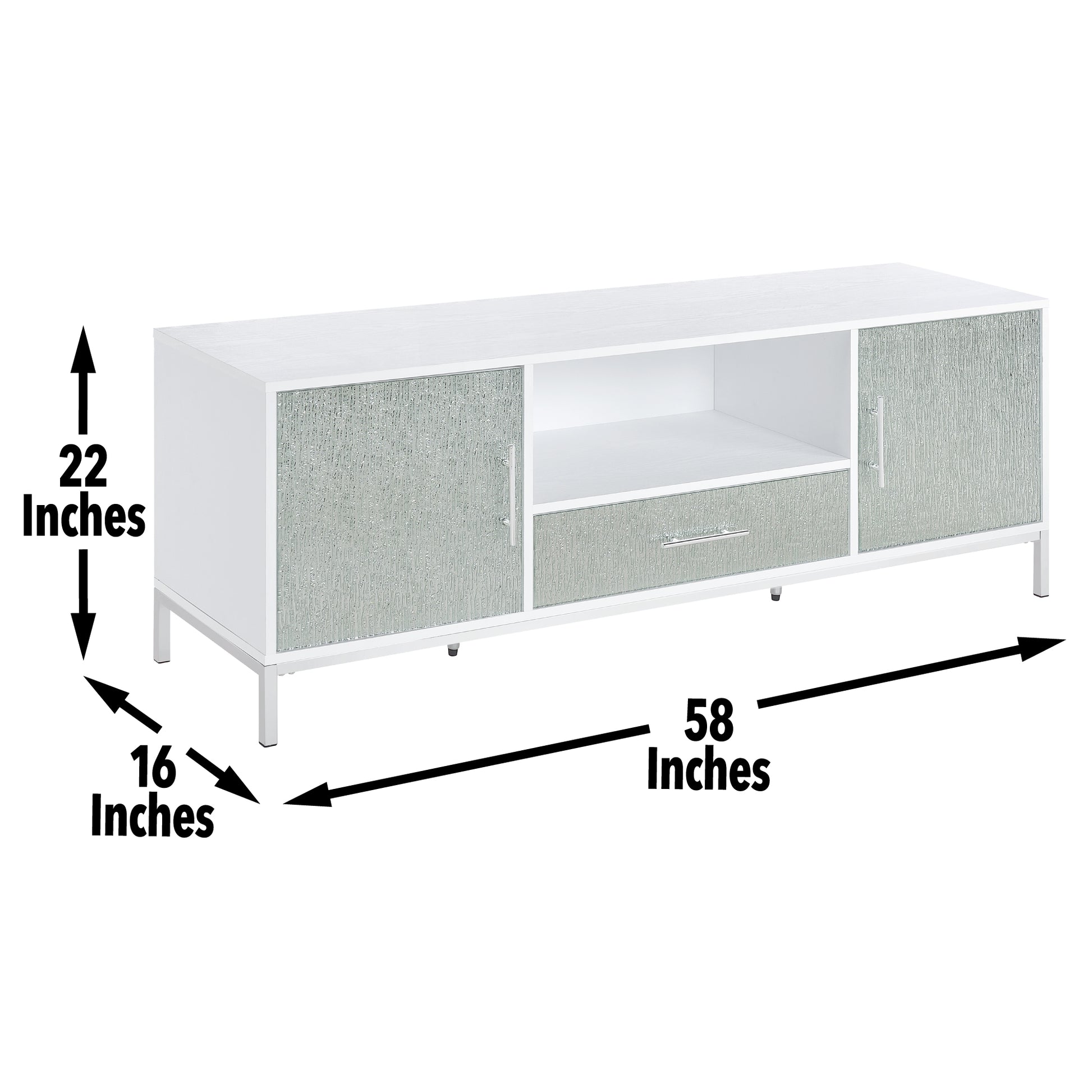 Mirage Tv Cabinet White White 70 79 Inches Wood