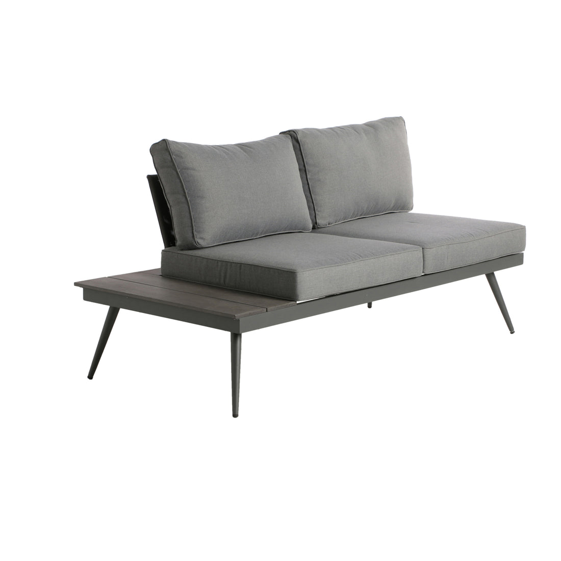 Norfolk Sofa Seater Left Side Grey Wood