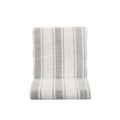 Dining Chair Grey Stripe Fabric