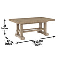 Napa Counter Table Sand Light Brown Wood