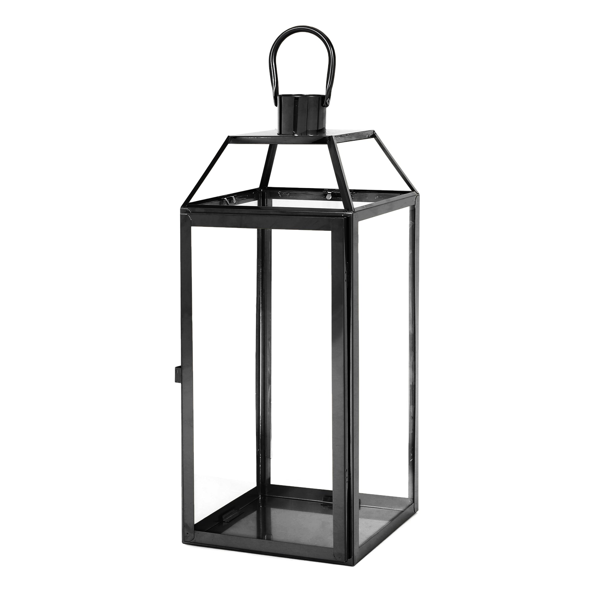 Harris 18"H Stainless Steel Lantern Black Stainless Steel