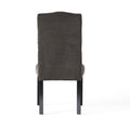 Harriet Kd Tufted Dining Dark Grey Fabric