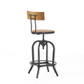 Barstool With Fir Wood Natural Solid Wood