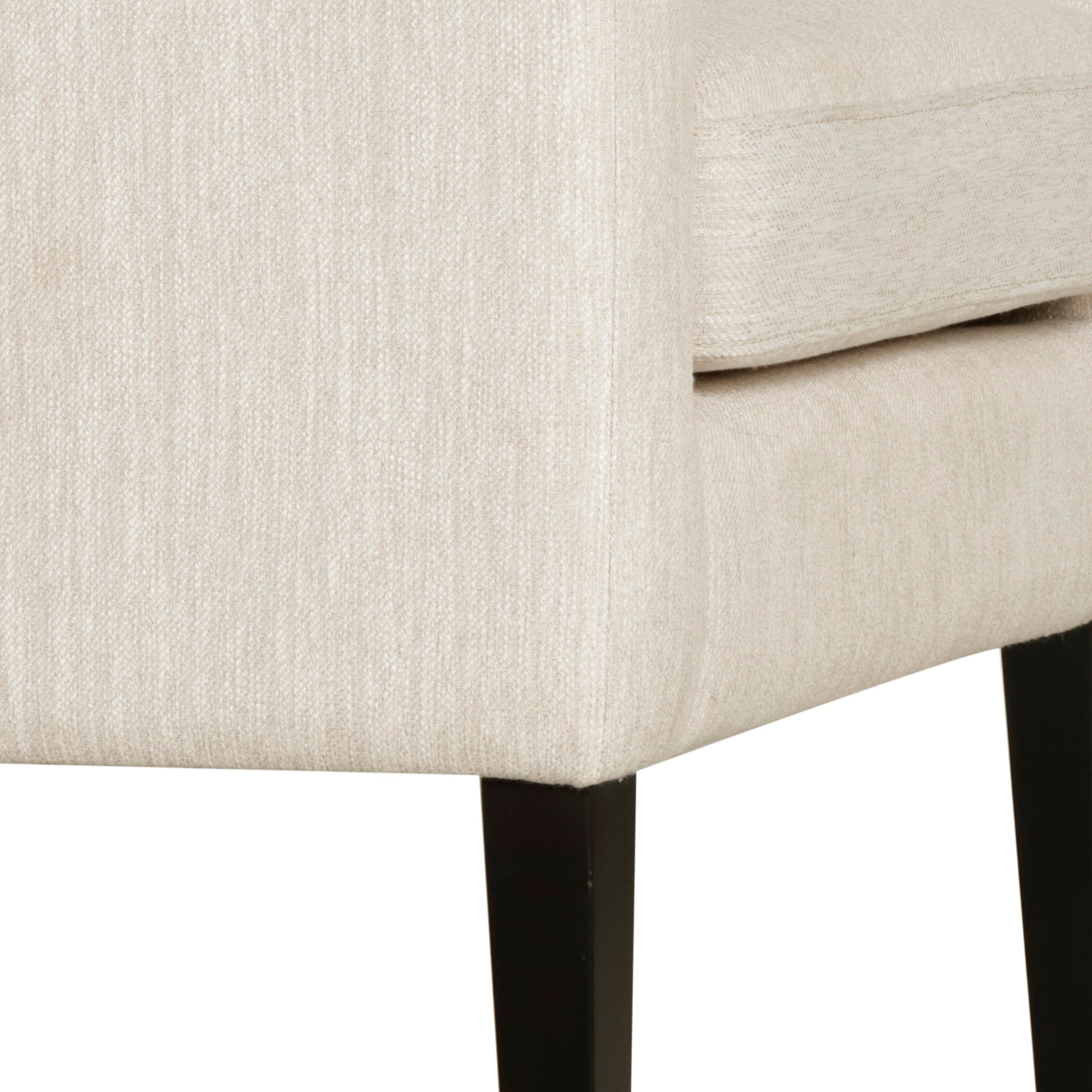 Accent Chair Beige Fabric