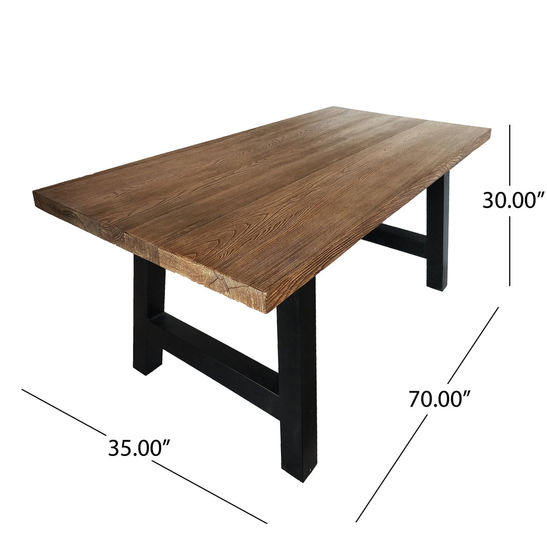 Lido Concrete Dining Table Top - Oak Concrete