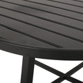 Delmar 3Pc Metal Bistro Set Black Iron