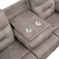 Abilene 3 Piece Upholstery Living Room Set Tan Light Brown Wood