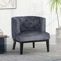 Accent Chair Charcoal Fabric