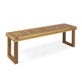 Nestor Bench, Natural Natural Acacia Wood