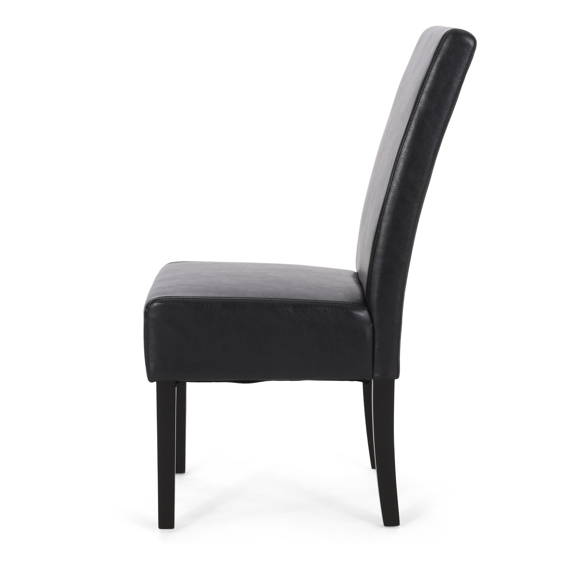 Dining Chair Mp2 Set Of 2 Black Pu