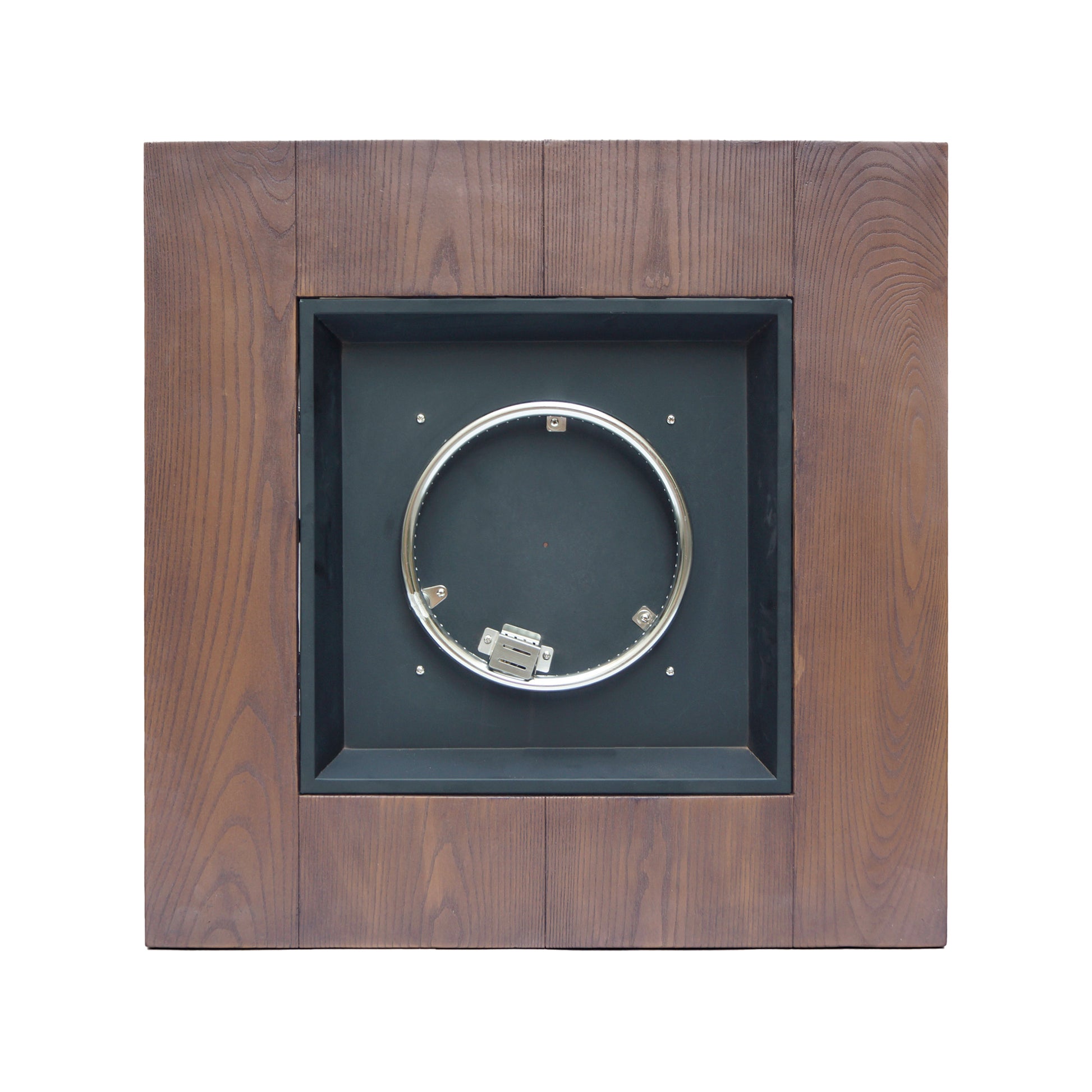 Patio Outdoor 24'' H X 32'' W Square Gas Burning Concrete Fire Pit Wood Pattern Brown 40,000 Btu Brown Garden & Outdoor Magnesium Oxide