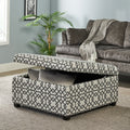 Richmond Storage Ottoman Grey Fabric