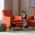 Recliner Orange Fabric