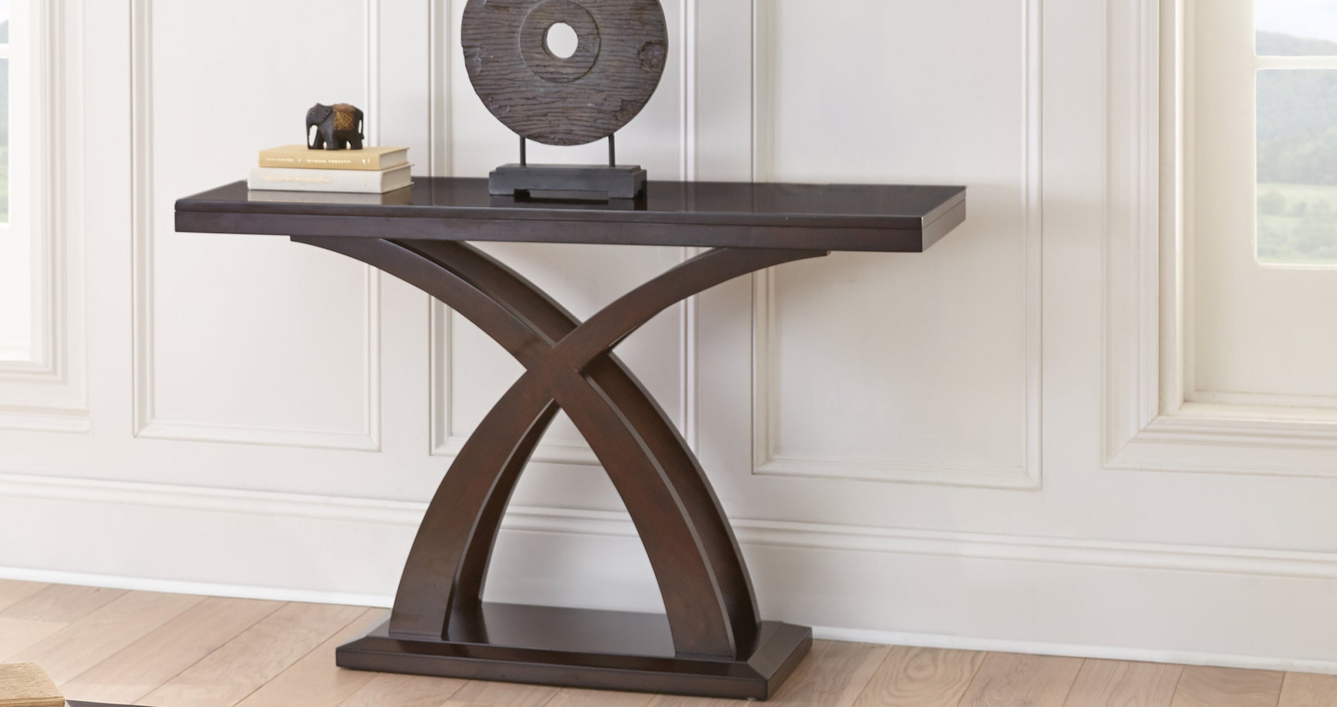 Jocelyn Sofa Table Brown Brown Wood