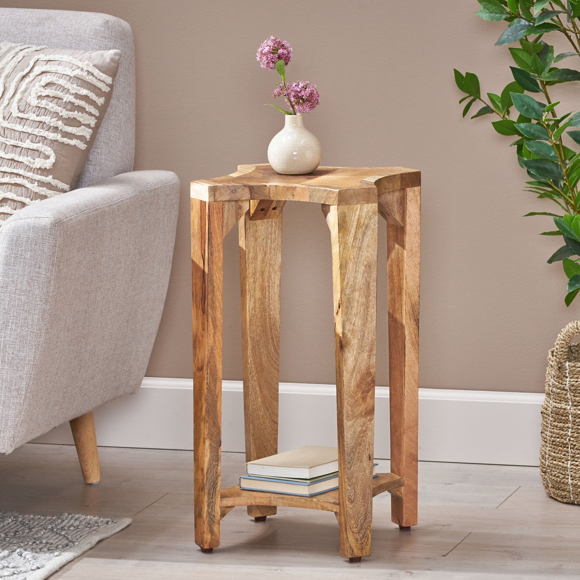 Side Table Natural Wood