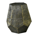 Donato Hexagon End Table Gold Gold Iron