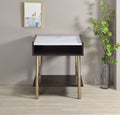 Carrie End Table Brown Brown Wood