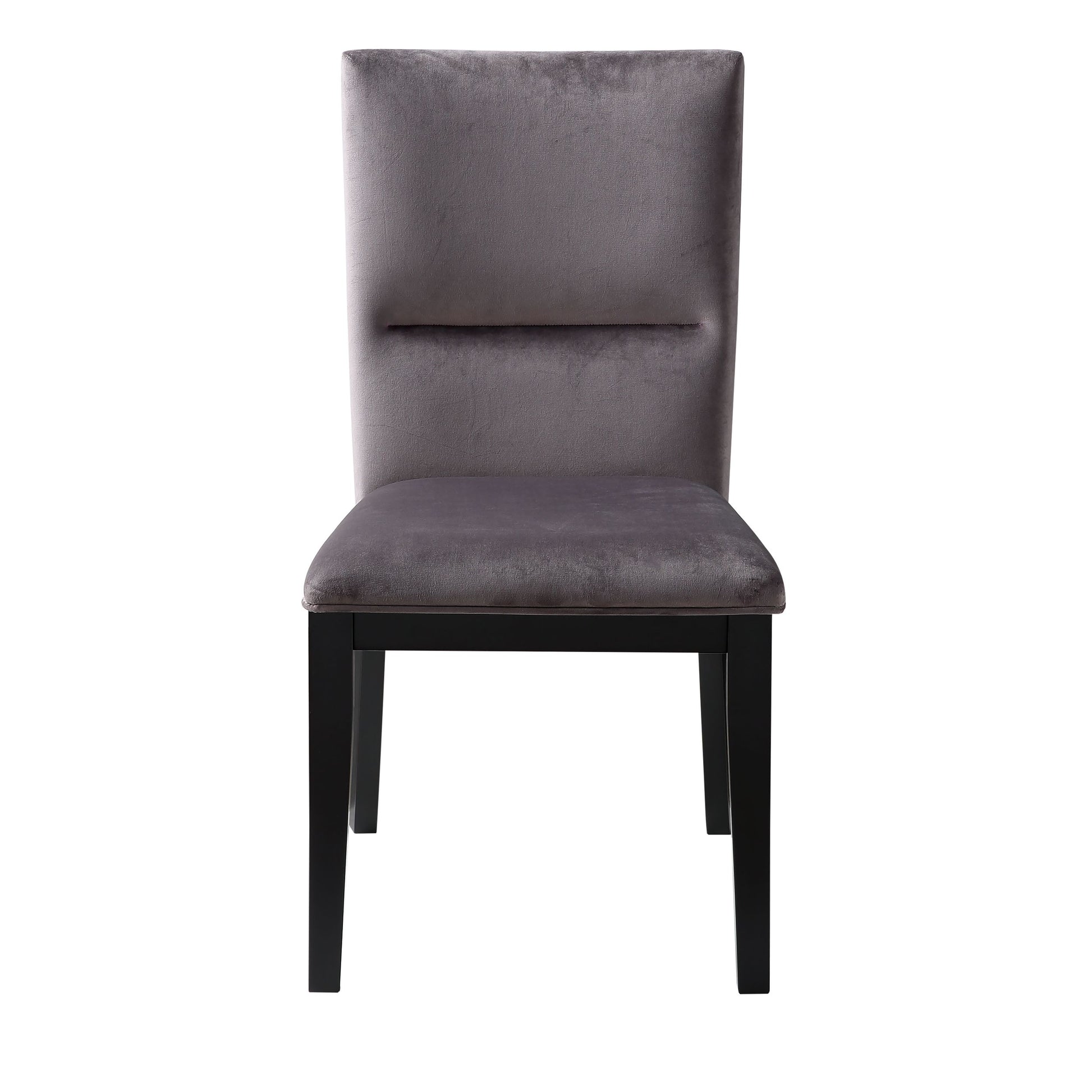 Amalie Side Chair Set Of 2 Gray Dark Gray Wood