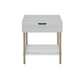 Whitman Square End Table White White Wood