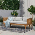 Claremont 3 Seater Daybed Teak Wood Waterproof Fabric