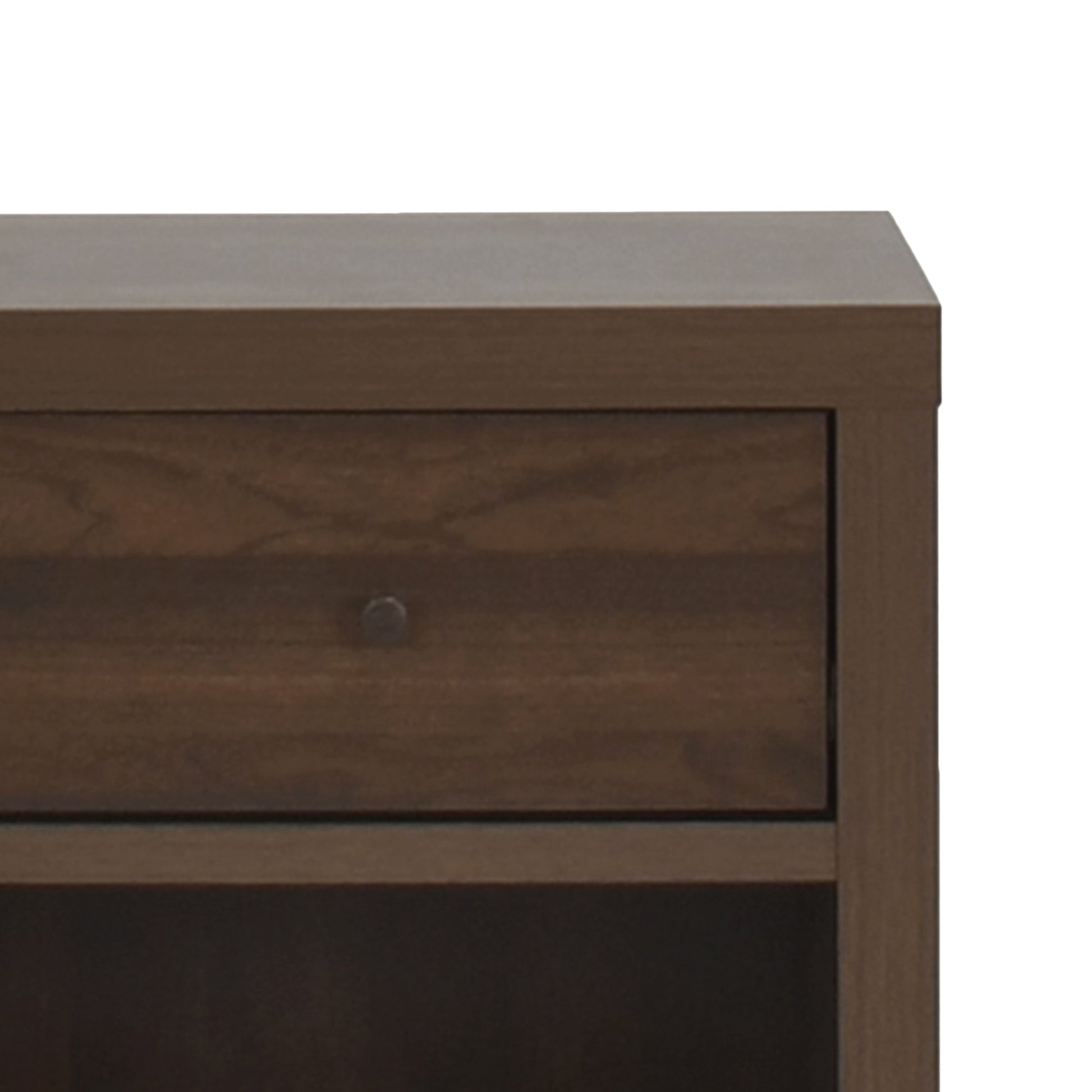 1 Drawer Nightstand Walnut Mdf