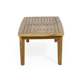 Outdoor Acacia Wood Rectangular Coffee Table, Teak, 43.25
