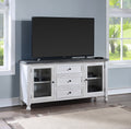 Heston Tv Stand Or Server White - White Wood