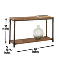 Lantana Sofa Table Honey Solid Wood Mdf