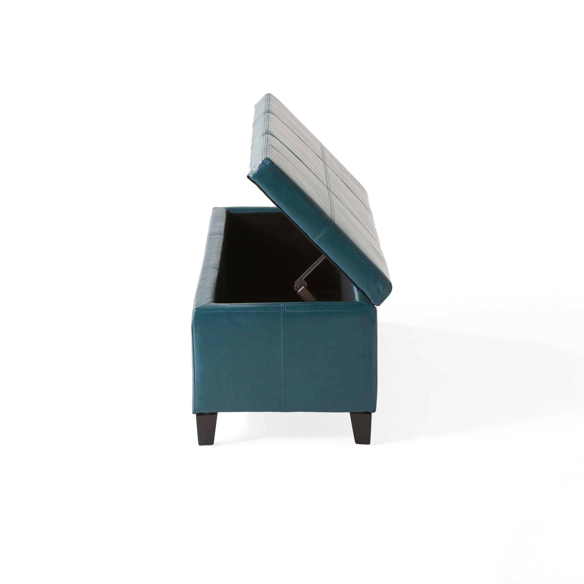 Glouster Storage Ottoman V2 Teal Pu