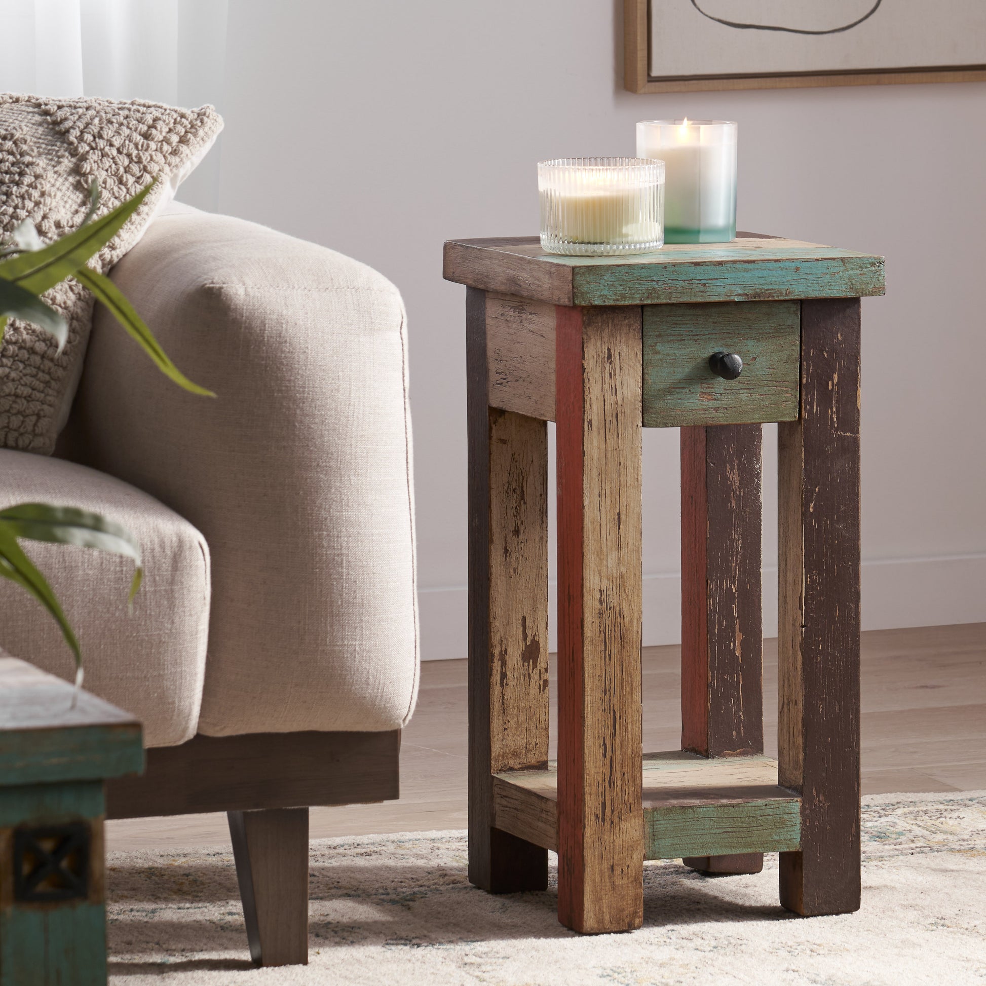 End Table Multi Solid Wood Mdf