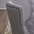 Occassional Chair Grey Fabric
