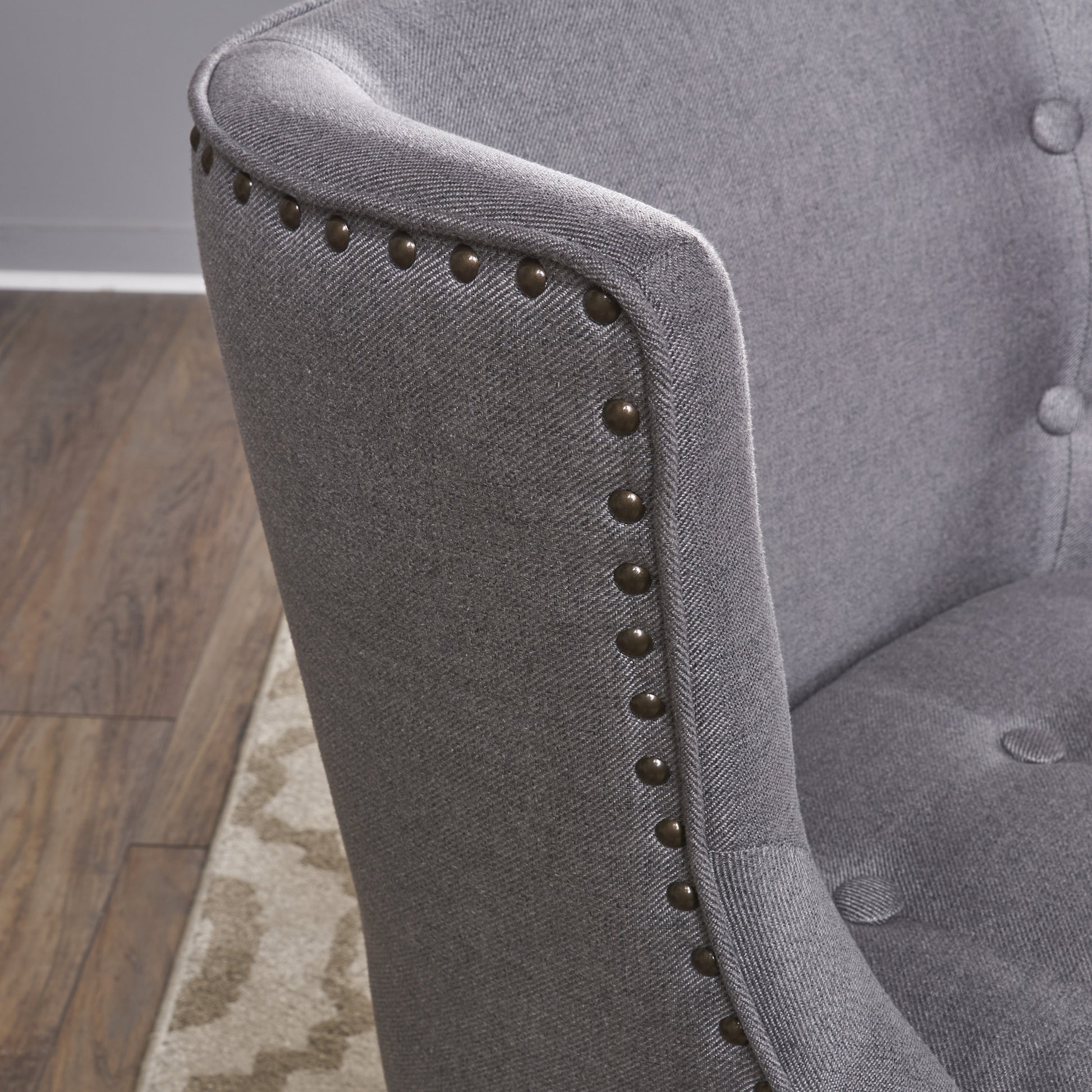 Occassional Chair Grey Fabric