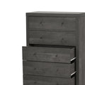 Nordic 5 Drawer Chest Grey Mdf