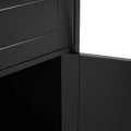 Bathroom Cabinet - Black Mdf
