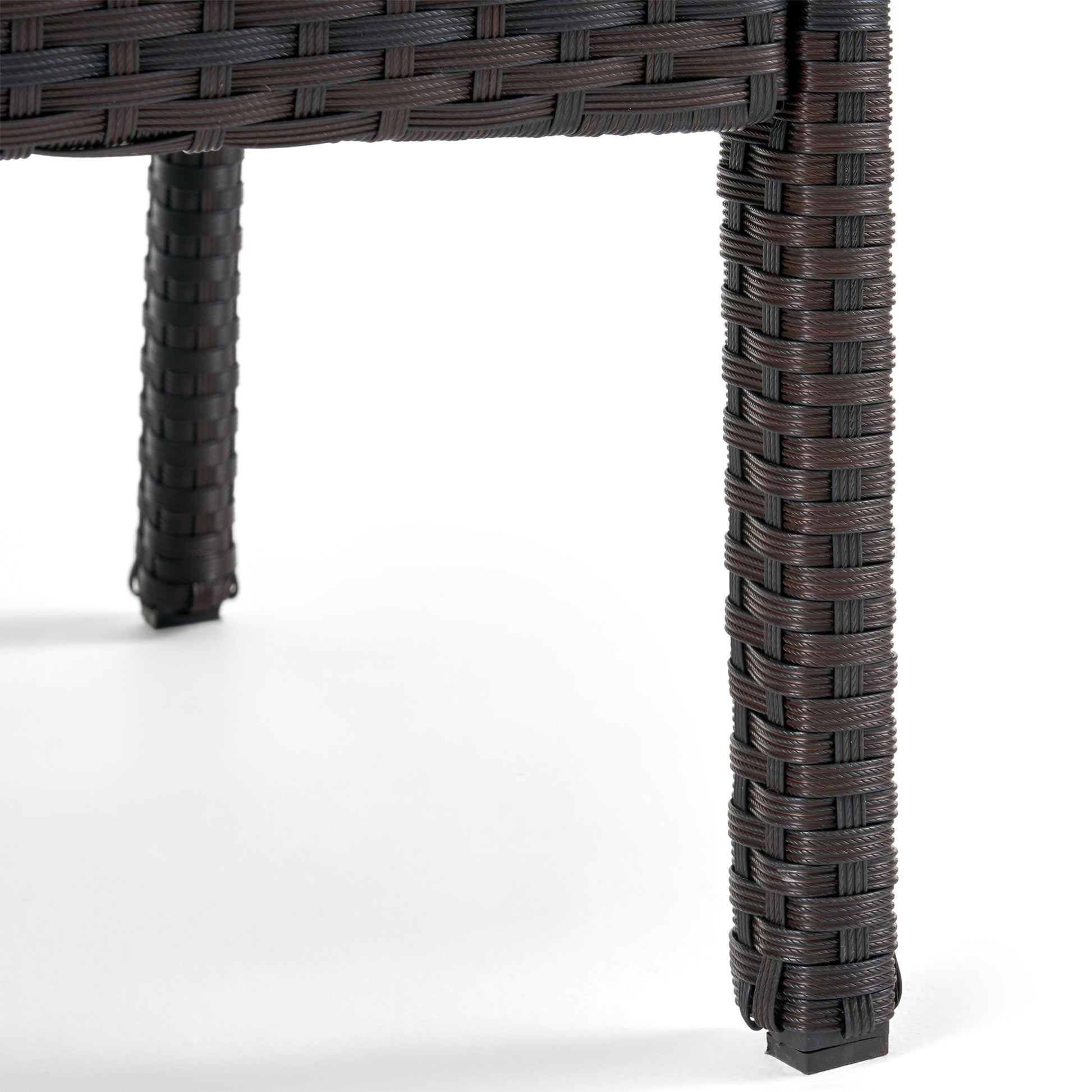 Honolulu Brown Club Chair 2 Brown Tan Pe Rattan Iron Waterproof Fabric