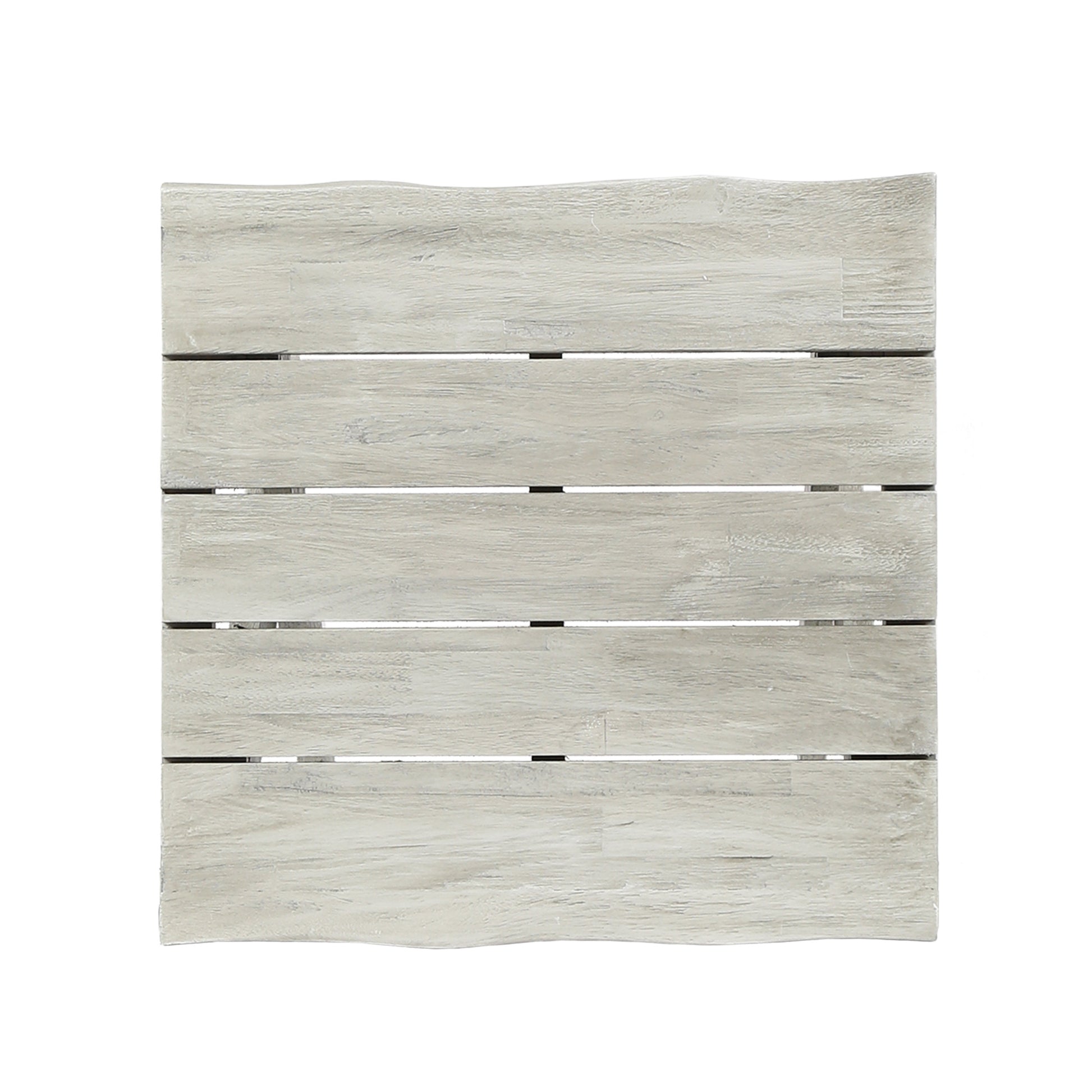 Side Table Light Grey Wood