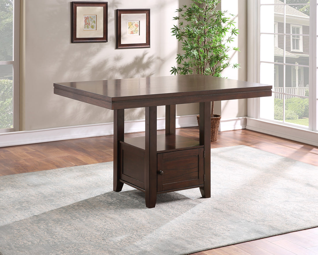 Yorktown Counter Table Dark Brown Dark Brown Wood