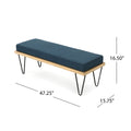 Bench Navy Blue Mdf