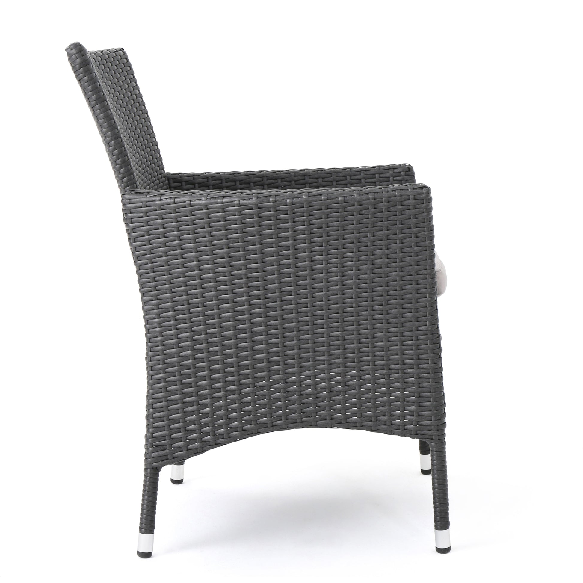 Malta Dining Chair Set Of 2 Grey Wicker